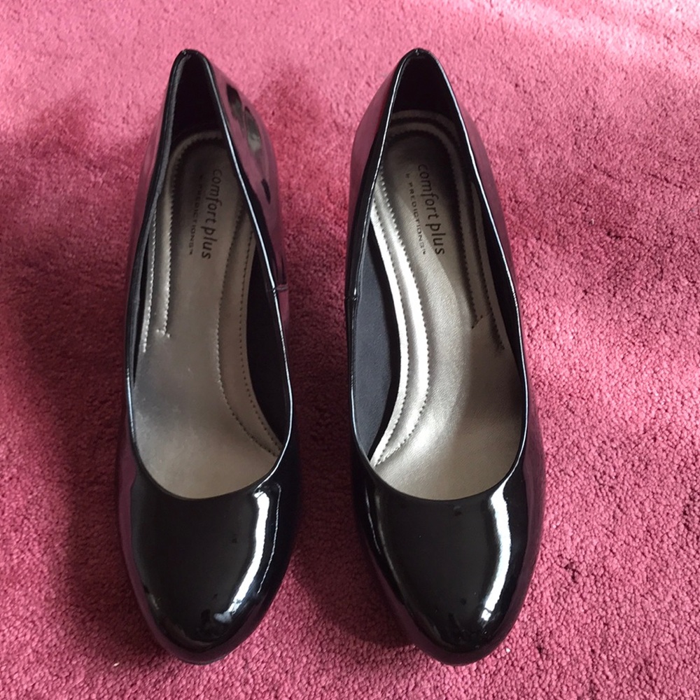 Comfort Plus Round Toe Heels from Payless